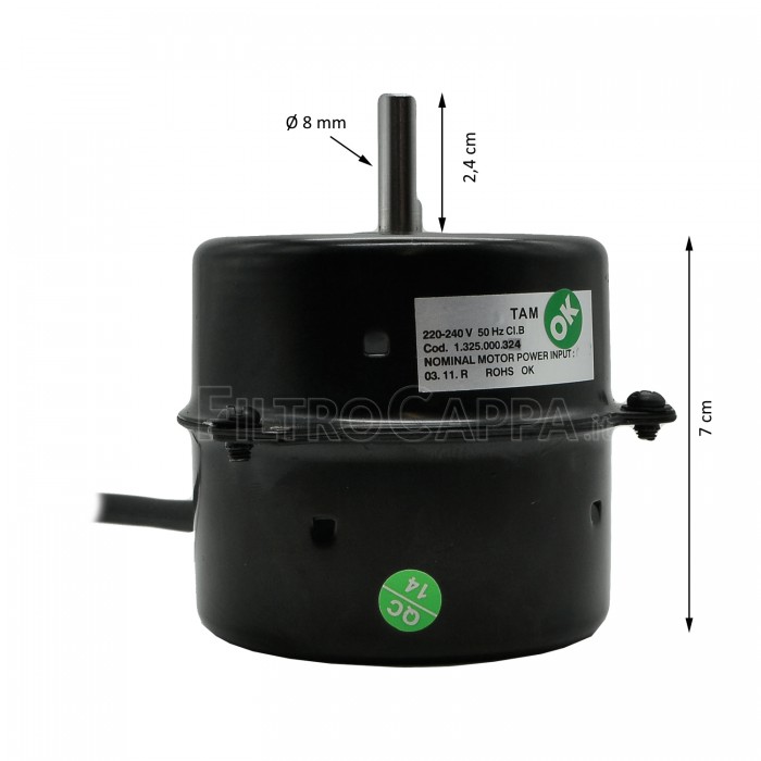 Motor für Wandtrockner VORTICE OPTIMAL DRY 19235 1.325.000.324