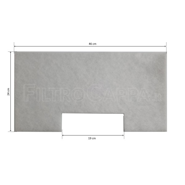 Fettfilter 46 x 24 cm für Elica Turboair EX77 1010MC Haube