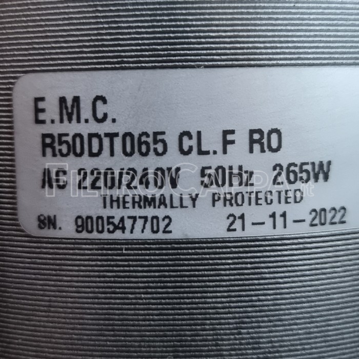 Moteur pour hotte aspirante Galvamet Faber EMC R50DT065 GPE737 R211077