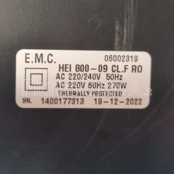 Motor für Dunstabzugshaube Galvamet Faber EMC R50DT065 GPE737 R211077