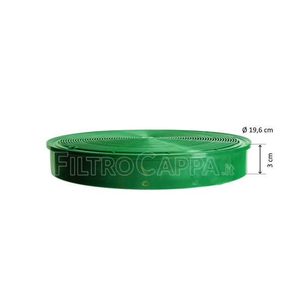 Filtro de carvão (2 peças) 19,6 cm de diâmetro de longa duração para exaustor Faber Franke FLL8 112.0185.278