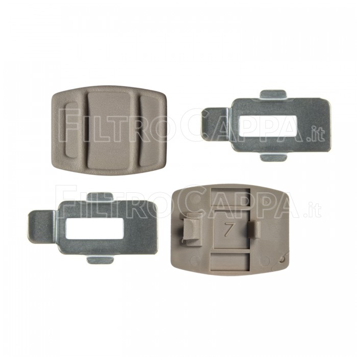 HAKENFREIGABE FILTERGITTERGRIFF (2 STÜCK) ELICA TURBOAIR DUNSTABZUGSHAUBE 3055AH HAKENFREIGABE FILTERGITTERGRIFF (2 STÜCK) ELICA TURBOAIR DUNSTABZUGSHAUBE 3055AH