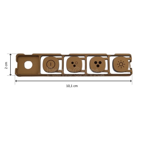 Kit botones para teclado Campana Extractora Faber RAY 133.0631.209