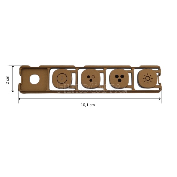 Kit de boutons pour clavier Faber RAY Hotte 133.0631.209