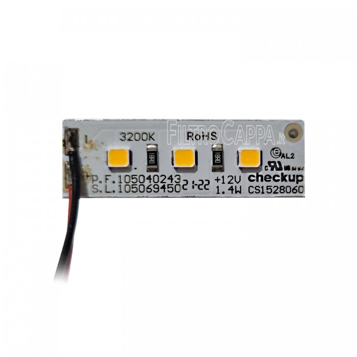 Placa led spot retangular 1,4 W 12V 3200 K para Exaustor FALMEC 105069450