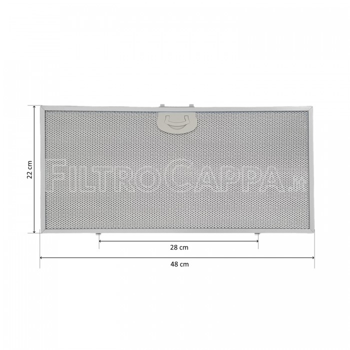 Metallfilter Aluminium 48 x 22 cm für AIRONE Vivaldi Dunstabzugshaube ACFMAA9X48X22MC000 Metallfilter Aluminium 48 x 22 cm für AIRONE Vivaldi Dunstabzugshaube ACFMAA9X48X22MC000