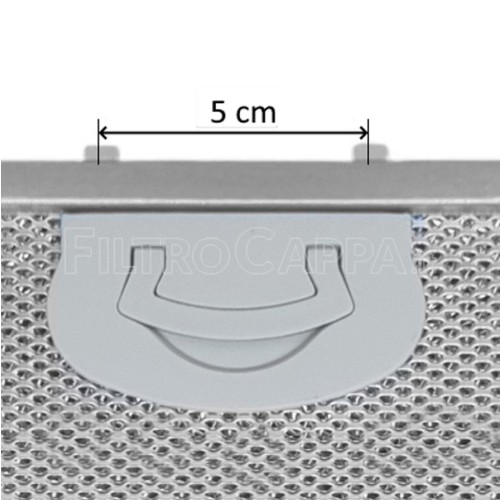 Filtro metálico de aluminio 48 x 22 cm para campana extractora AIRONE Vivaldi ACFMAA9X48X22MC000 2