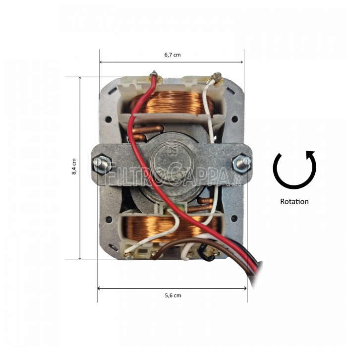 Motor universal de 3 velocidades más cable común K271898R 135 W para capota empotrable MK110