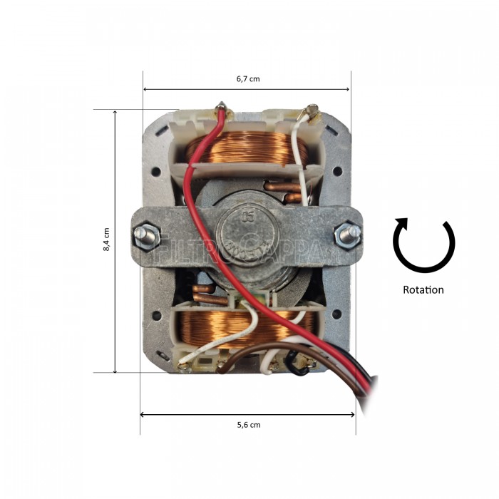 Motore universale 3 velocità piu' filo comune K271896R 135 W per Cappa incasso MK100