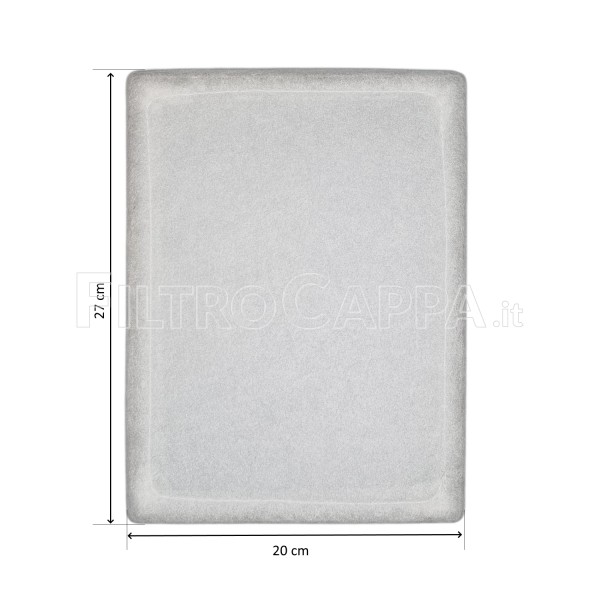 Filtro 20 x 27 cm para recuperador de calor Vortice VORT HR 200 12116 1.186.047.007