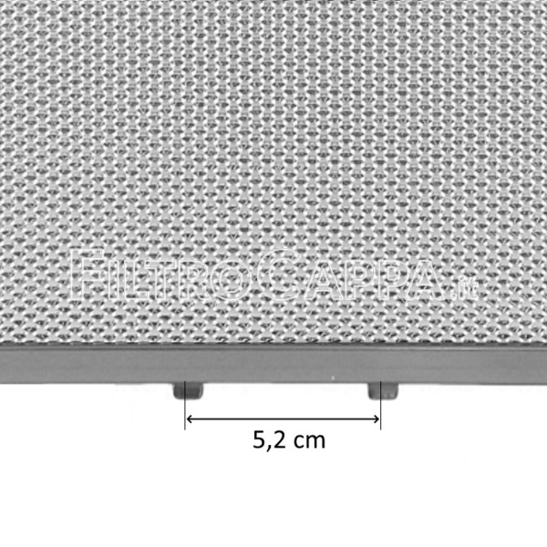 Filtro metallico alluminio 33,5 x 24,7 cm per Cappa Elica 10801290111