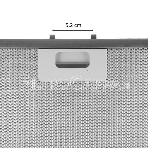 Filtre métallique aluminium 33,5 x 24,7 cm pour hotte Elica 10801290111