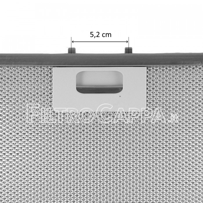 Filtre métallique aluminium 33,5 x 24,7 cm pour hotte Elica 10801290111