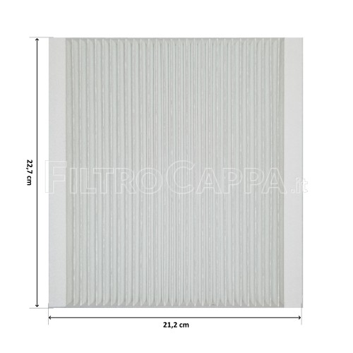 Filtro M5 227x212x24 para Vortice Vort Hri 200 Phantom VMC 11290 21431