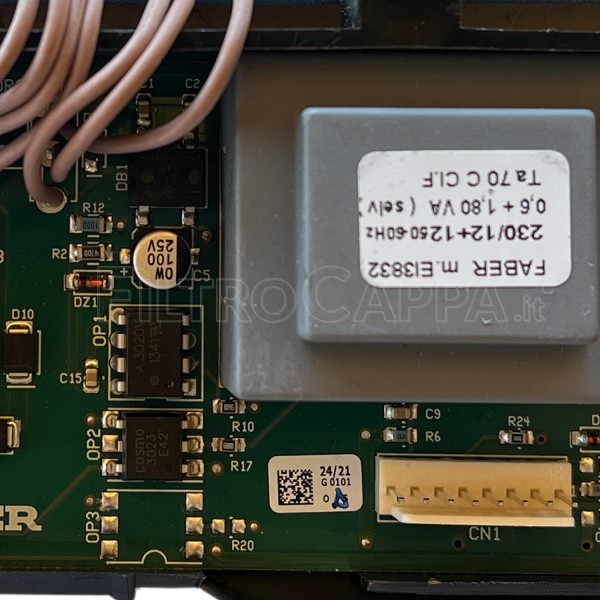 PLACA ENERGÍA PRINCIPAL CAMPANA EXTRACTORA FABER MAGICA RECAMBIO ORIGEN 404000046 133.0058.797