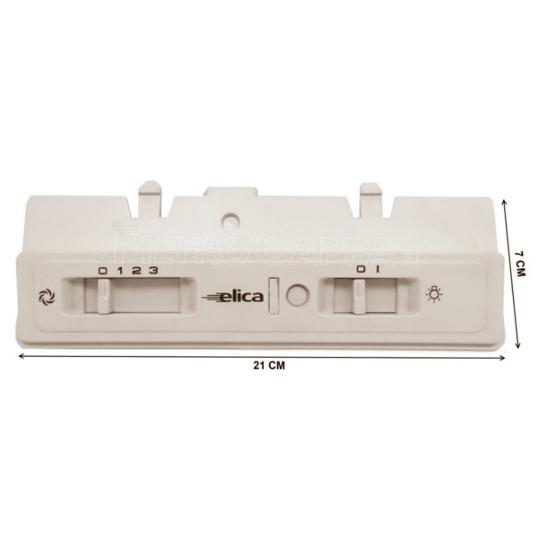 Painel de controle deslizante para exaustor ESTRAIBILE ELICA CR02236