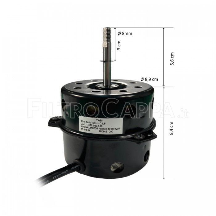 Moteur TAM 120 W pour VORTICE LINEO 200 1.325.000.559