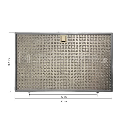 Filtro de metal de aluminio 50 x 30,5 cm para campana extractora IKEA ELICA GRI0127034A