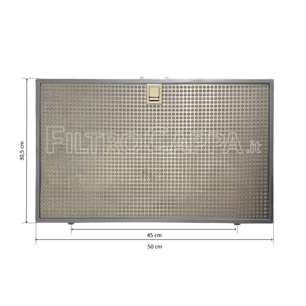 Filtro metálico alumínio 50 x 30,5 cm para exaustor IKEA ELICA GRI0127034A