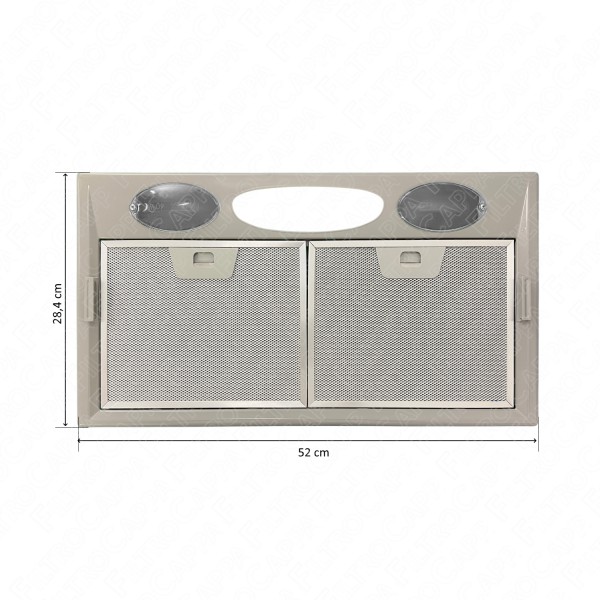 Grille filtrante complète avec diffuseur d'éclairage pour hotte Faber Inca A52