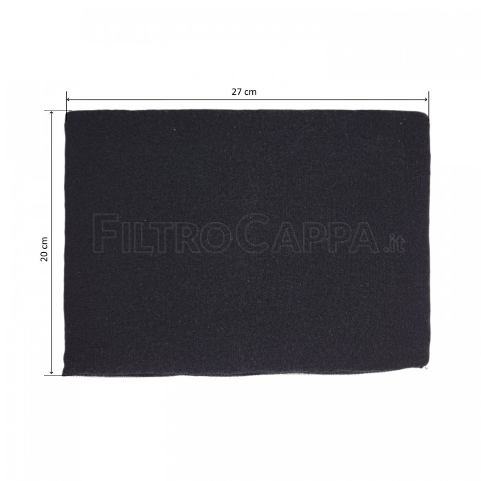 Charcoal Filter 27 x 20 x 1 cm Long Life for Airone Cooke Hood HAMLET PCRL5 Charcoal Filter 27 x 20 x 1 cm Long Life for Airone Cooke Hood HAMLET PCRL5