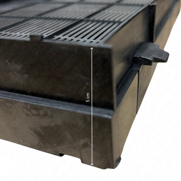 Charcoal filter 36,5 x 18 cm for Elica Cooker Hood GR09NB-NN GR09N F00499