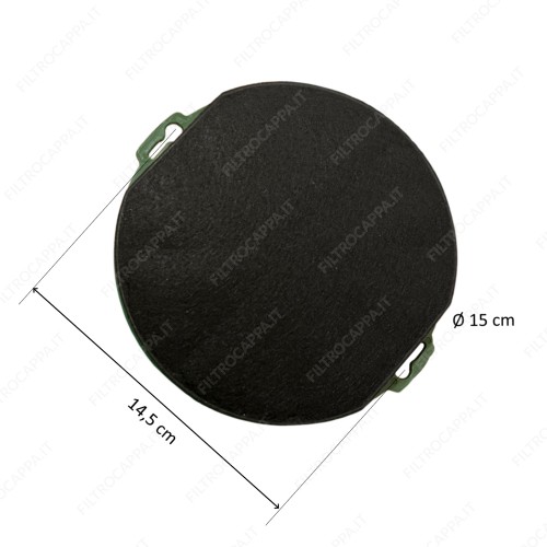 Filtro de carbón de larga duración (juego de 2) Diámetro 15 cm Ikea FK TIPO FIL400 FKS253 2