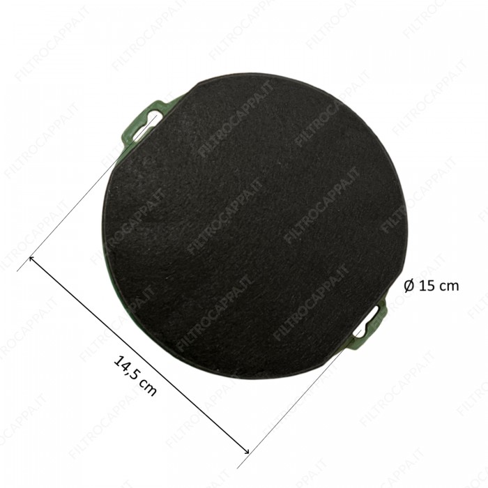 Filtro de carvão de longa duração (conjunto de 2) Diâmetro 15 cm Ikea FK TIPO FIL400 FKS253
