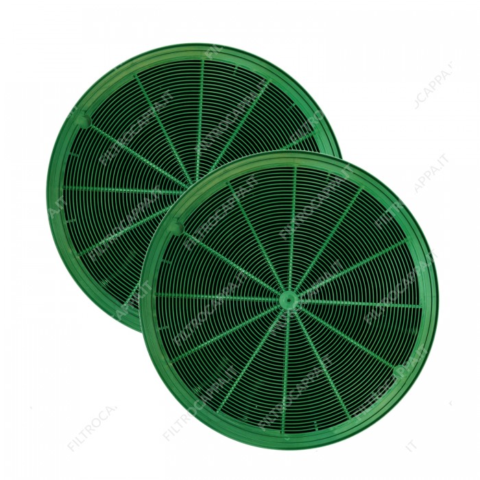 Filtre à charbon (2 pièces) 19,6 cm de diamètre Long Life pour hotte Faber Franke FLL8 FKS242