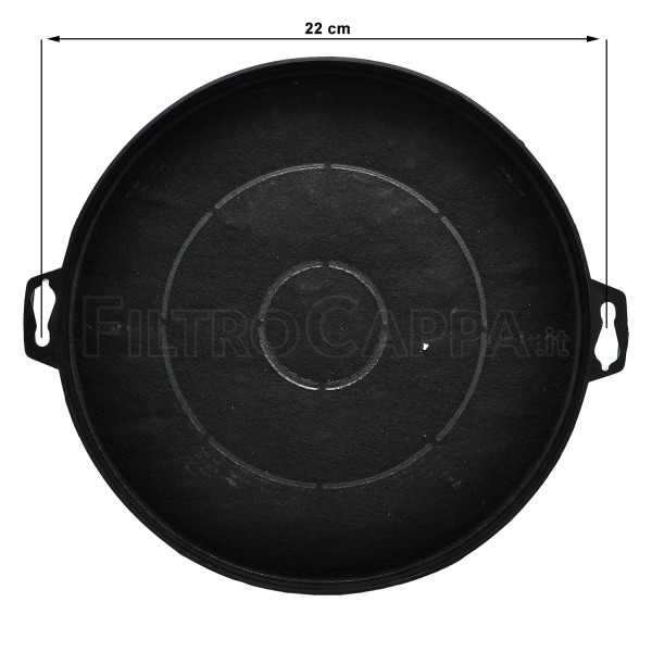 Kit de filtros de carbón (2 uds.) 21,0 cm para campana extractora Airforce AFFCALN2CS