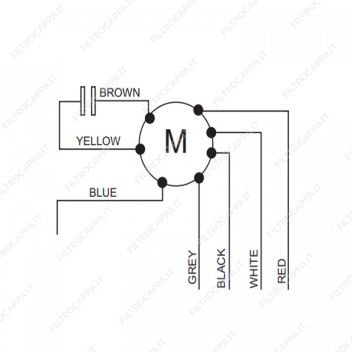Motor para SMEG ELICA COOKER HOOD S80 - 40 ANP 8609SE PEÇA DE REPOSIÇÃO GENUÍNA