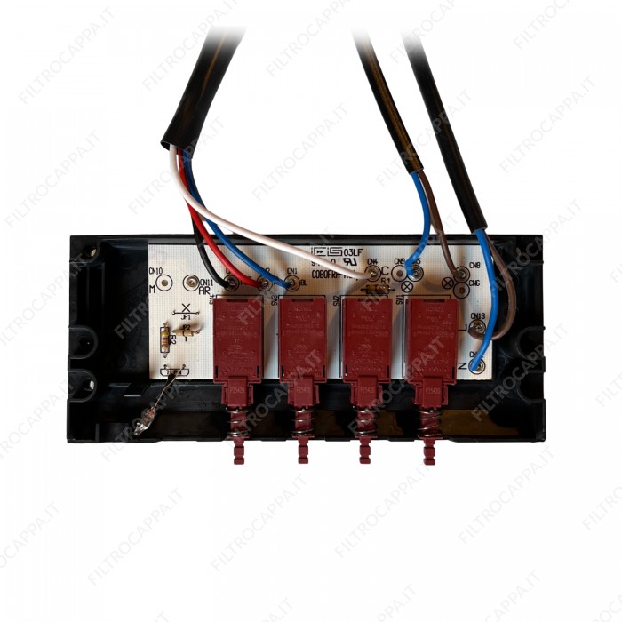 Clavier 4 touches 3 vitesses Airone Max Fire Electrolux Franke Galvamet 141301560