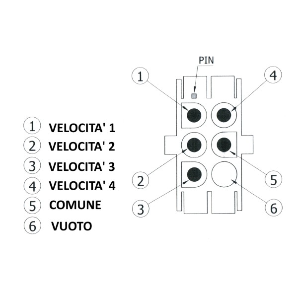 Motore 800 MC/H per Cappa Aspirante AIRONE 4 velocità CEMCA0800002400004