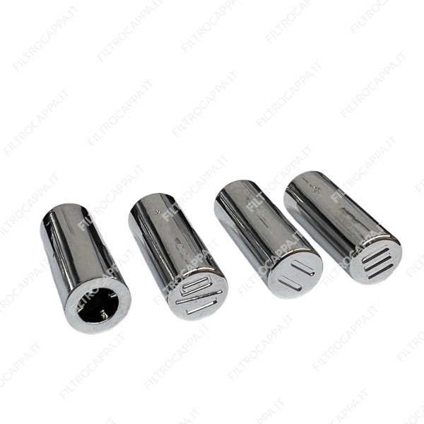 Chrome Buttons for Airone Galvamet Max Fire Cooker Hood Keyboard 0495006600
