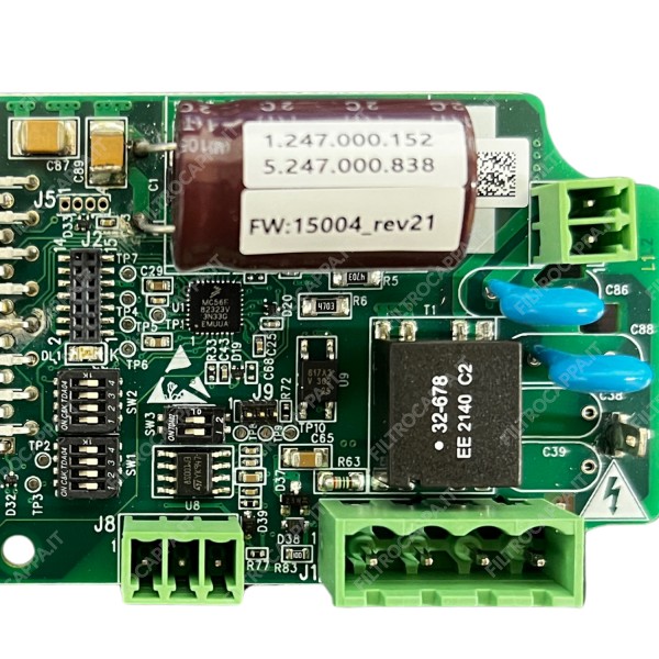 Placa de alimentación para extractor de pared Vortice VORT KAPPA 1.247.000.152 Placa de alimentación para extractor de pared Vortice VORT KAPPA 1.247.000.152