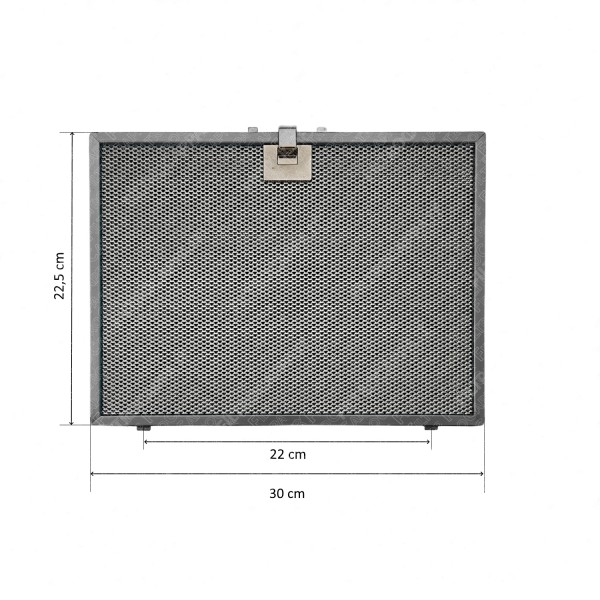 Filtro Metallico Alluminio 30 x 22,5 cm per Cappa Airone ACFMAA9X30X22MP000
