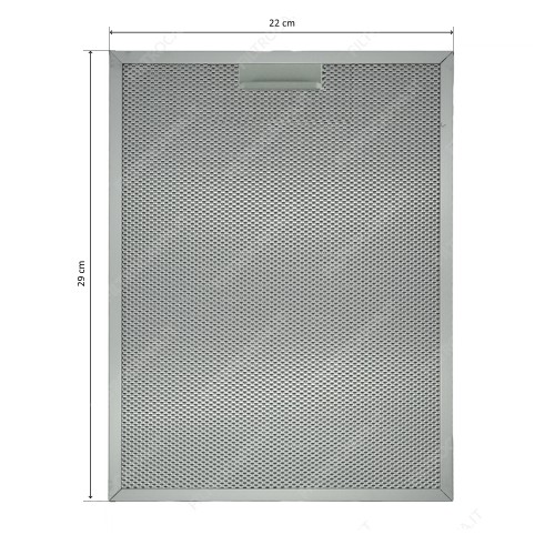 Filtro metallico alluminio 22 x 29 cm per Cappa Faber Professional 100 133.0466.787