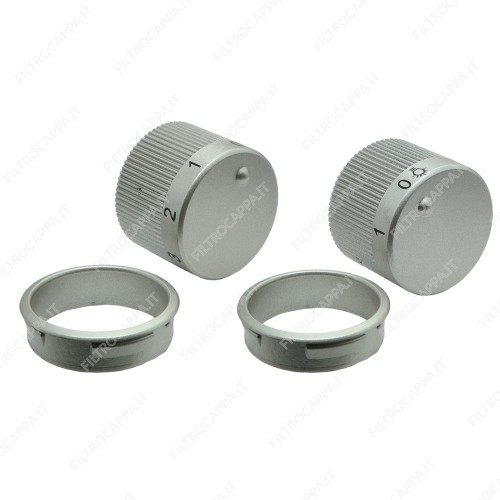 Kit de botões de controle de luz e velocidade para coifa FABER DROP MUSA 133.0055.944