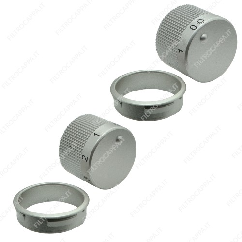 LIGHT AND SPEED CONTROL KNOBS FOR FABER COOKER HOOD DROP MUSA 133.0055.944 2