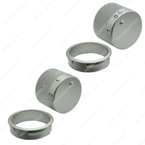 Kit de boutons de commande d'éclairage et de vitesse pour hotte aspirante FABER DROP MUSA 133.0055.944