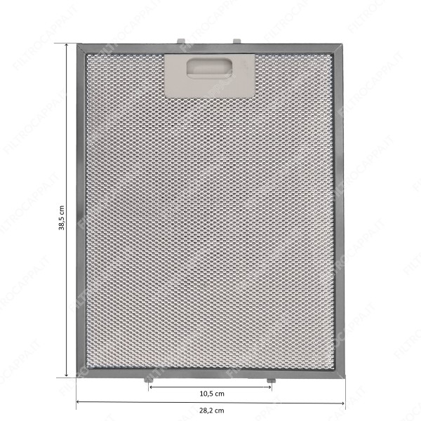 Filtro metallico alluminio 38,5 x 28,2 cm per Cappe Tecnowind N3 00SP002990N