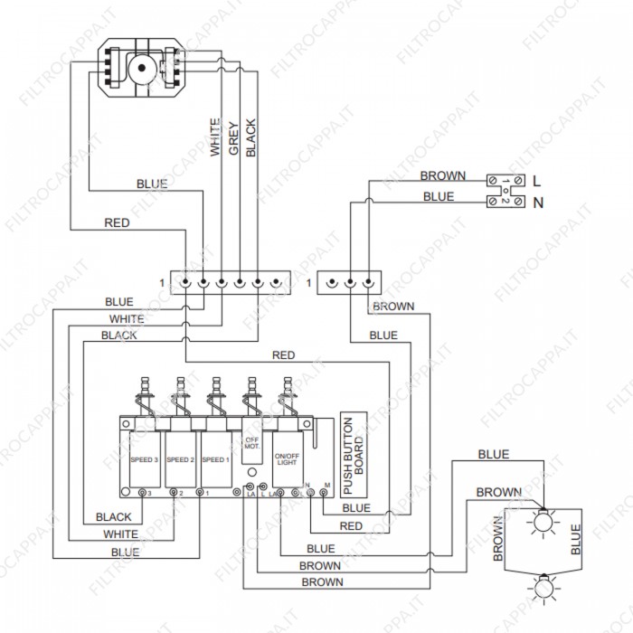 Motor FIME K42RP2223 para exaustor ELICA TUBOAIR K422223
