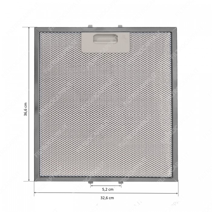 FILTRO METÁLICO FUEGO 32,6 X 36,6 CM ELECTROLUX MAX FIRE TURBO AIR ELICA 50290725006