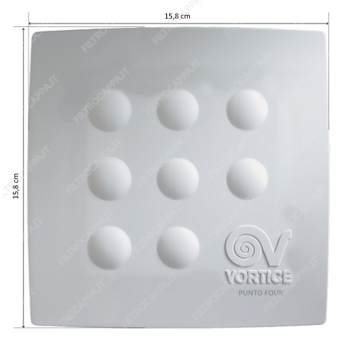 Coperchio per Aspiratore Vortice MFO 100/4 15,8 x 15,8 cm 1.127.001.128