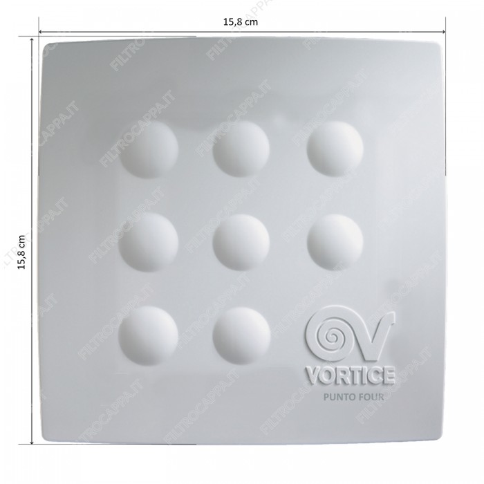 Couvercle pour extracteur d'air VORTICE MFO 100/4 15,8 x 15,8 cm 1.127.001.128