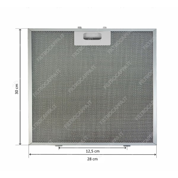 Filtro de Metal Alumínio 28 x 30 cm para Coifa MAX FIRE 144200130