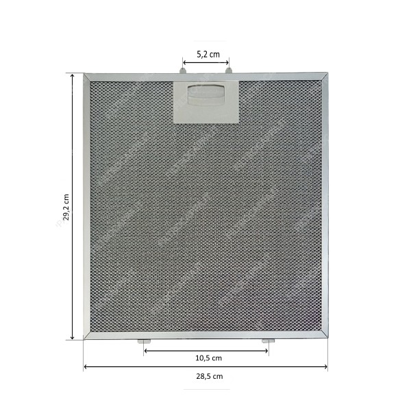 Filtro metallico alluminio 28,5 x 29,2 cm per cappa Bertazzoni K90 SP000862