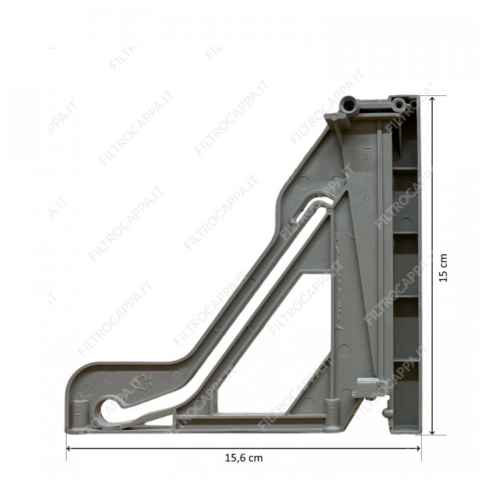 Kit charnière et guide pour visière droite et gauche pour hotte FABER ESTRAIBILE 133.0067.791