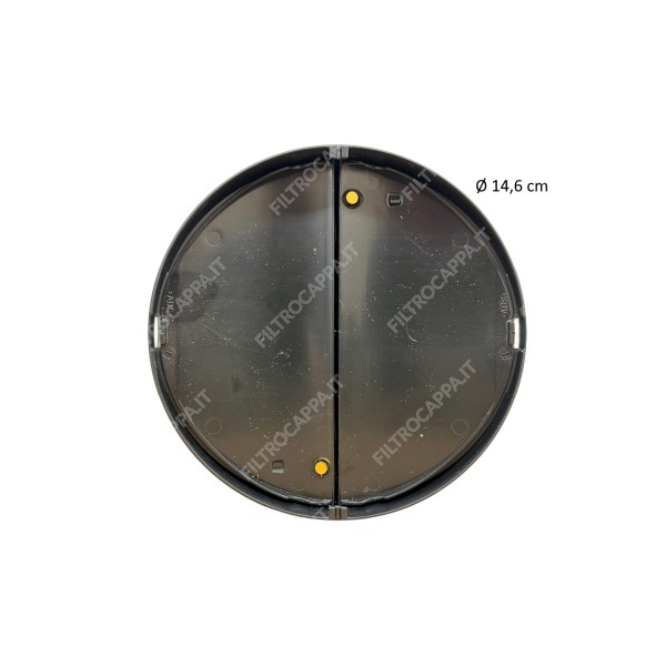 Válvula antirretorno 3D para campanas extractoras de diámetro 14,6 cm para conducto de pared 112.0569.781 Válvula antirretorno 3D para campanas extractoras de diámetro 14,6 cm para conducto de pared 112.0569.781