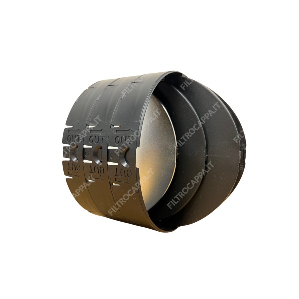 Válvula antirretorno 3D para campanas extractoras de diámetro 14,6 cm para conducto de pared 112.0569.781